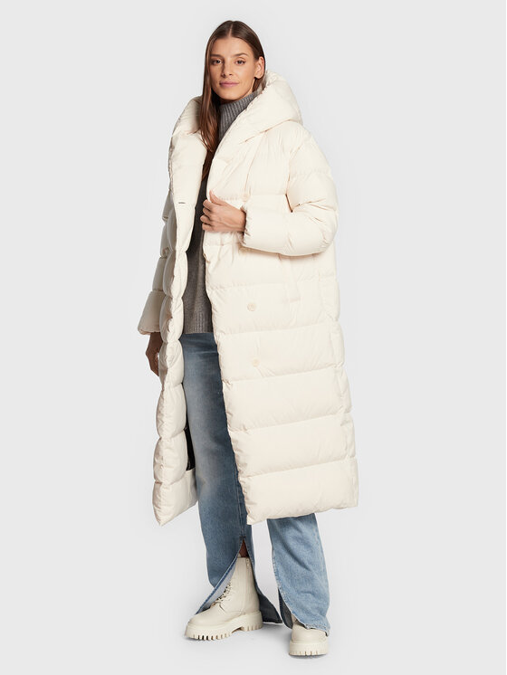 Hetregó Hetregó Žieminis paltas Wanda 8M691 22WD10 Écru Regular Fit