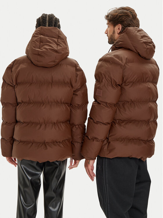Rains Rains Kurtka zimowa Unisex 15120 Brązowy Regular Fit