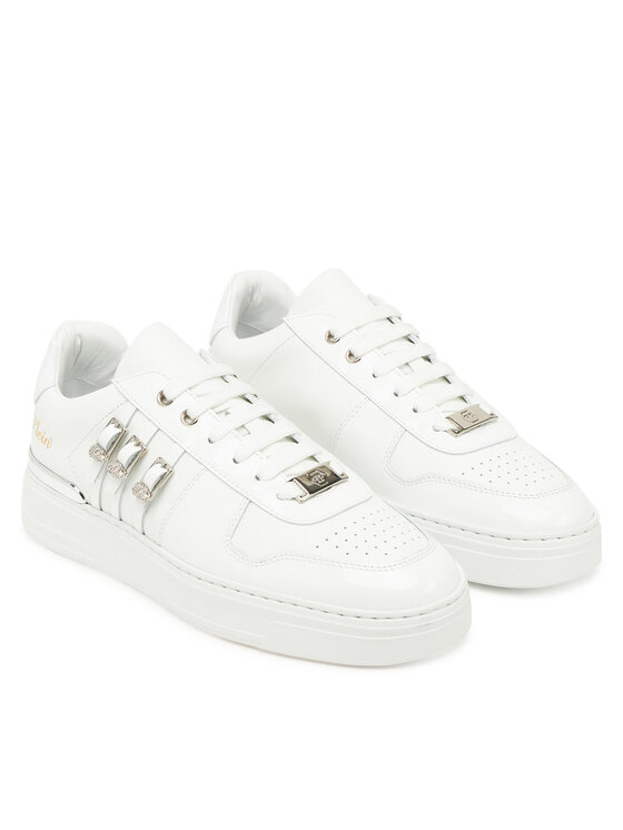 PHILIPP PLEIN PHILIPP PLEIN Sneakersy FAES WSC2780 PLE075N Biały