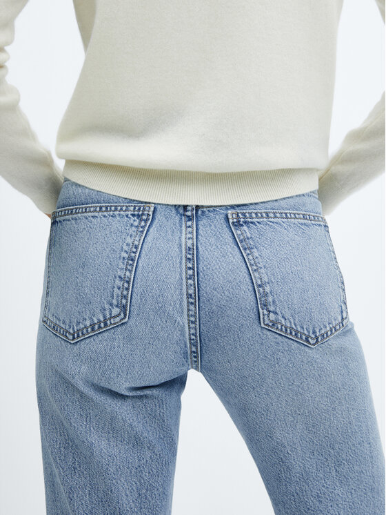 Mango Mango Farmer Matilda 57014406 Kék Straight Fit
