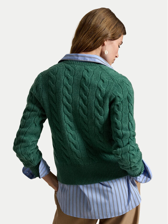 Polo Ralph Lauren Polo Ralph Lauren Kardigan 211972104502 Roheline Slim Fit