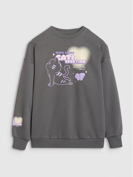 4F 4F Felpa 4FJRAW25TSWSF2438-22S Nero Oversize