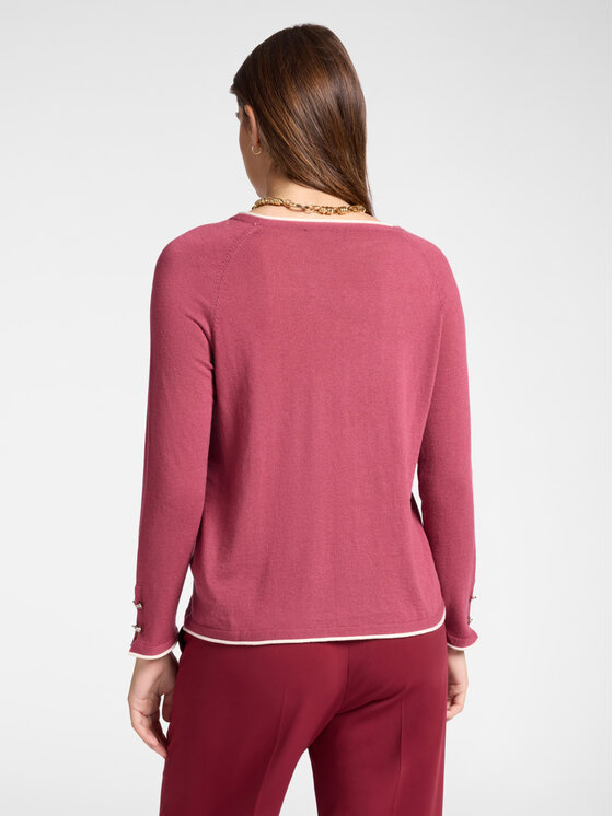 Elena Mirò Elena Mirò Cardigan M521Z000662N019 Rosa Regular Fit