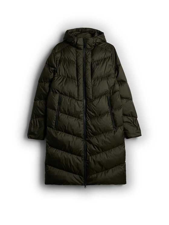4F 4F Kurtka puchowa CITY JACKETS Khaki Regular Fit