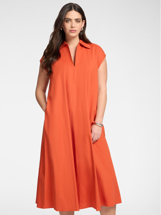 Elena Mirò Elena Mirò Abito da cocktail 7065Z000115N027 Arancione A-Line Fit