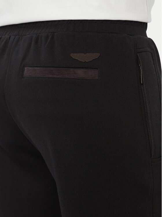 BOSS BOSS Auduma bikses BOSS x ASTON MARTIN C-Levete 180 50565031 Melns Regular Fit