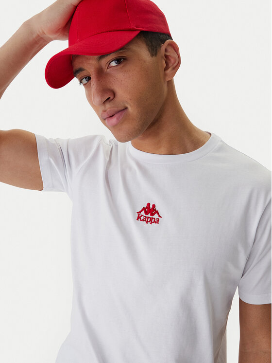 Kappa Kappa T-Shirt 382J2QW Bílá Regular Fit