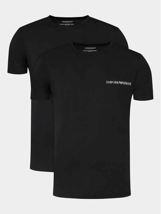 Emporio Armani Underwear Emporio Armani Underwear 2-dílná sada T-shirts 111267 4R717 07320 Černá Regular Fit