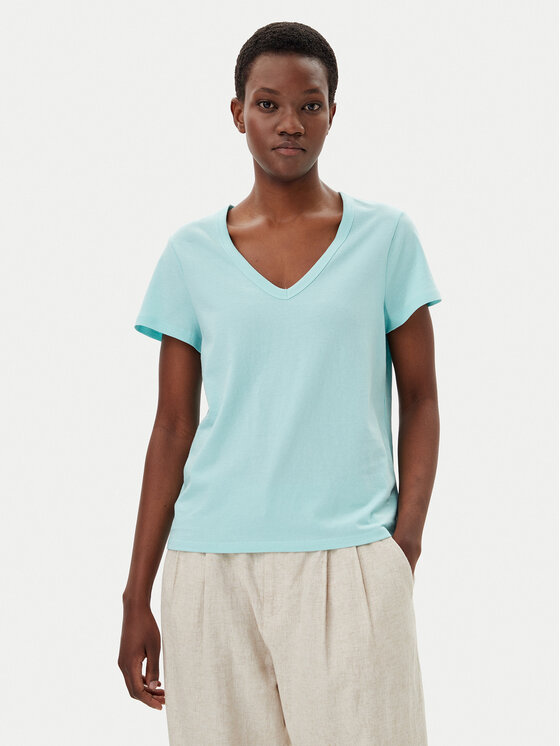 Gap Gap T-Shirt 723631-06 Zielony Regular Fit