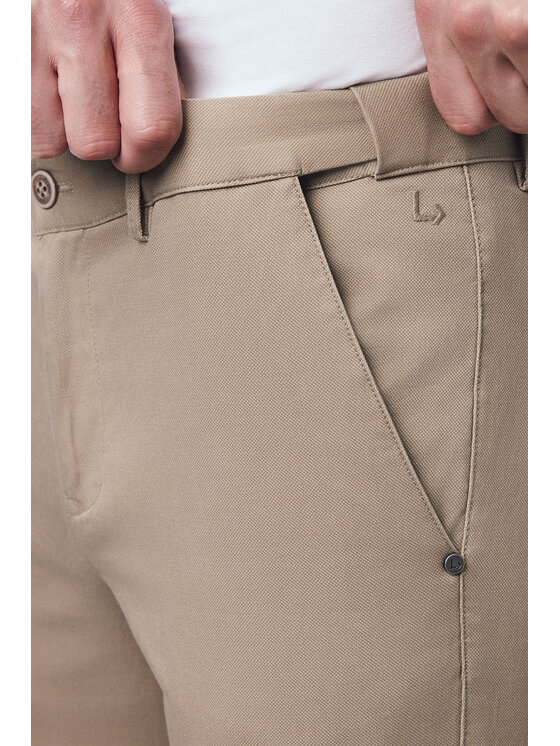 Lancerto Lancerto Chinosy Mikkeli SP082125000005 Beżowy Regular Fit