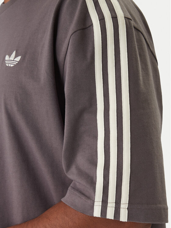 adidas adidas T-Shirt adicolor 3-Stripes KE1591 Γκρι Oversize