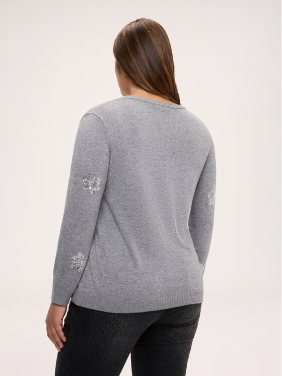 Fiorella Rubino Fiorella Rubino Sweter M532L008819N013 Szary Regular Fit
