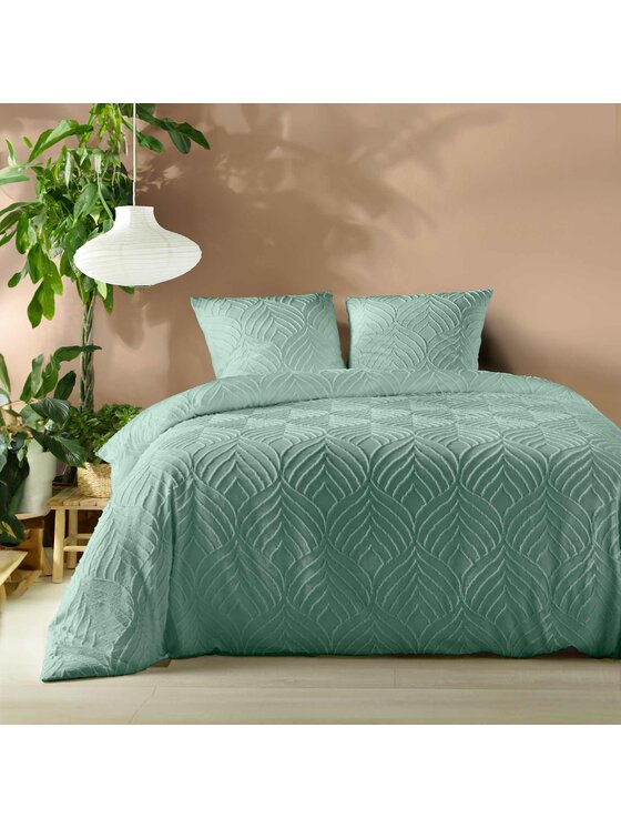 MIAhome MIAhome Komplet pościeli z tuftowanym wzorem 240x220 cm TIPLU zielony Zielony