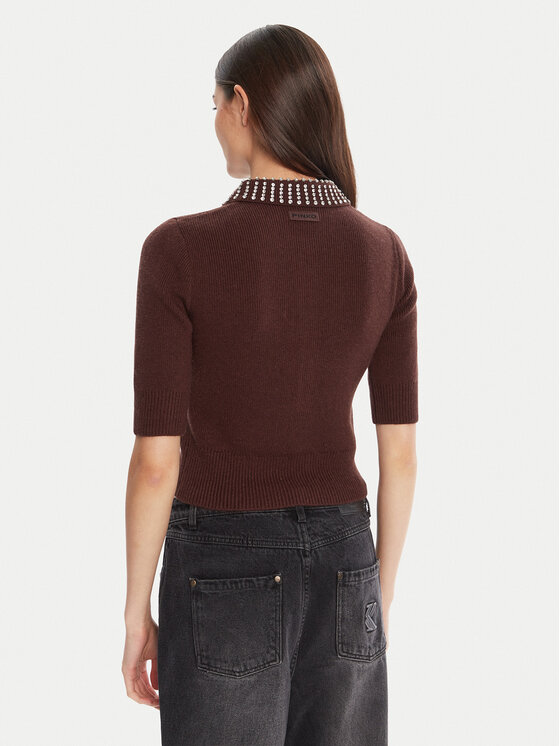 PINKO PINKO Polo Emilia 105745 A2S4 Καφέ Regular Fit