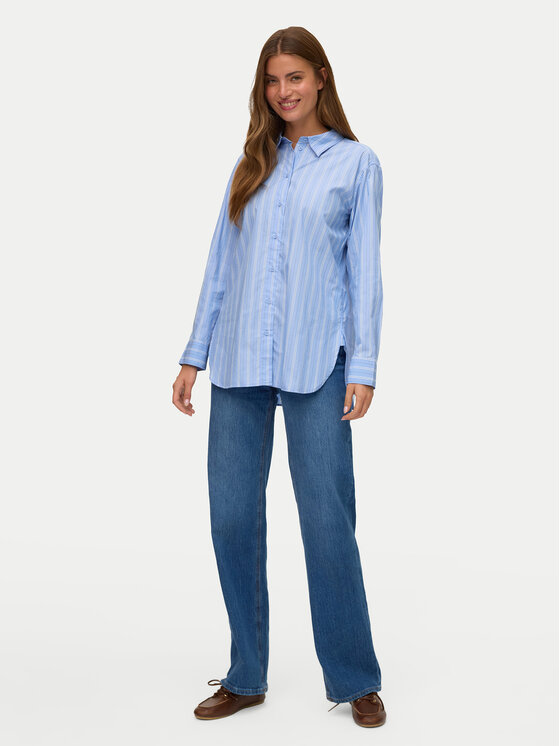 Vero Moda Vero Moda Koszula Elina 10336329 Niebieski Loose Fit