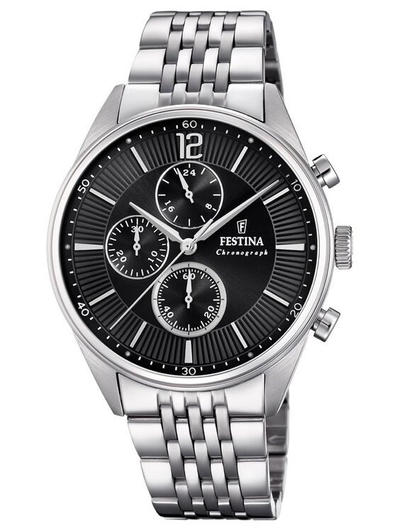 Festina Festina Zegarek F20285/4 Srebrny