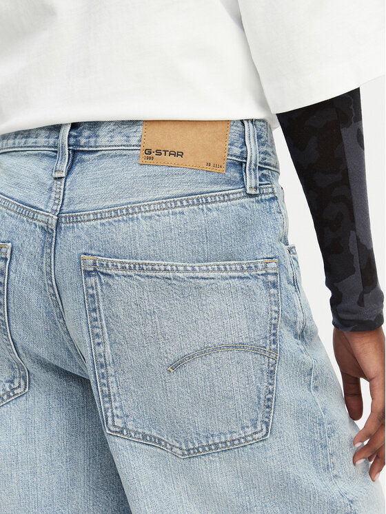 G-Star Raw G-Star Raw Džinsa bikses Clean Edge D28383-E352 Gaiši zila Wide Fit