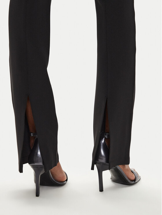 Calvin Klein Calvin Klein Spodnie materiałowe K20K207171 Czarny Flare Fit