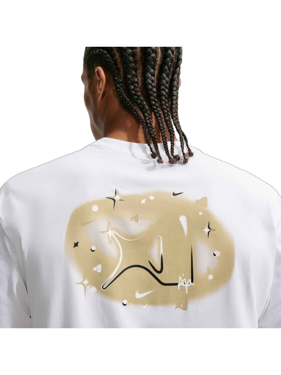 Nike Nike T-Shirt AW U NK DF AJA AIRBRUSH TEE Biały Regular Fit