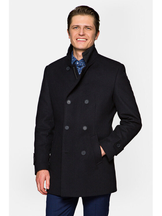 Lancerto Lancerto Płaszcz przejściowy Embrace 3 KU054221000011 Granatowy Regular Fit