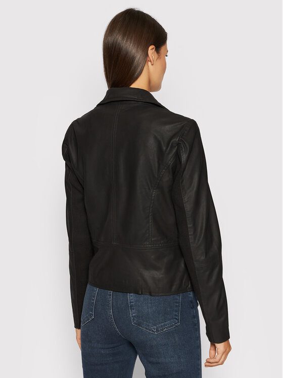 Giacca di pelle Sophie 26018510 Nero Regular Fit