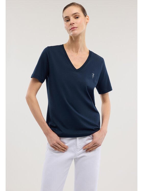 Trussardi Trussardi T-Shirt G1266000228N034 Niebieski Regular Fit