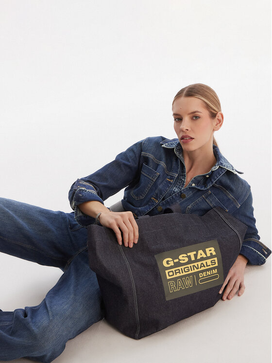 Guess Jeans Guess Jeans Kombinezon W5BD97 D0026 Mornarsko modra Wide Leg