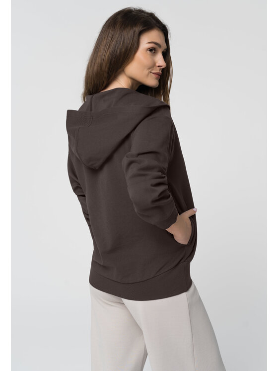 Volcano Volcano Bluza B-CASSI Brązowy Regular Fit