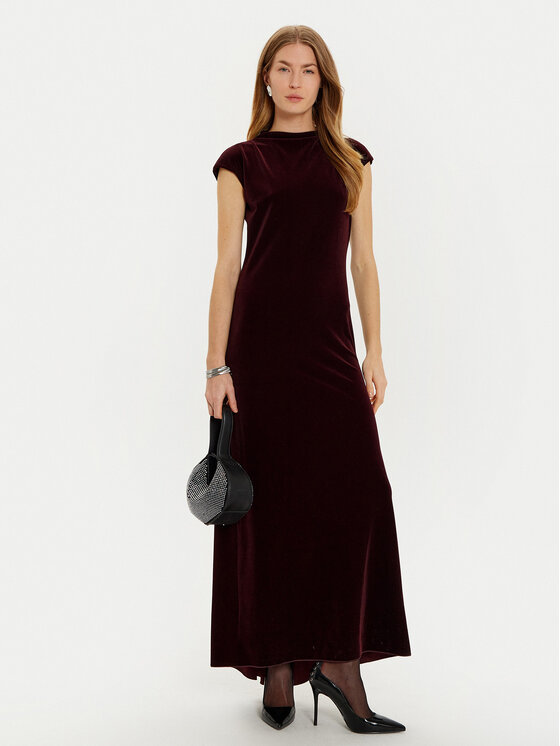 MAX&Co. MAX&Co. Abendkleid 2426626025200 Dunkelrot Regular Fit