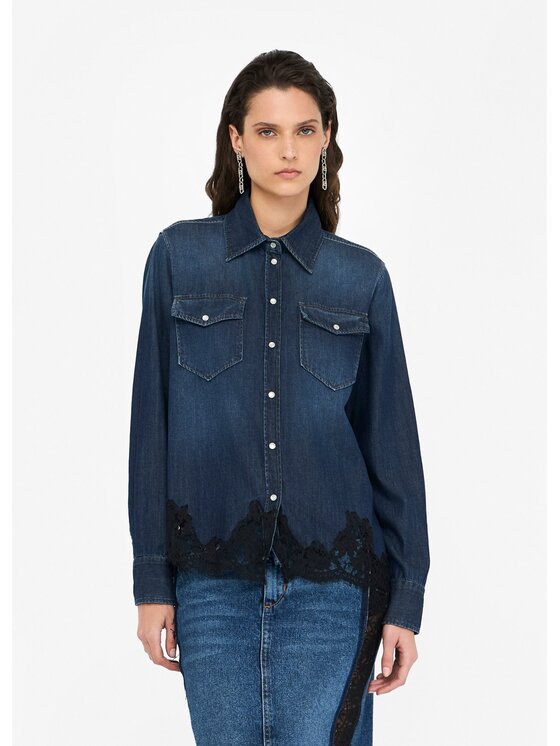 Liu Jo Liu Jo camicia di jeans UF5168D485178922 Celeste Regular Fit