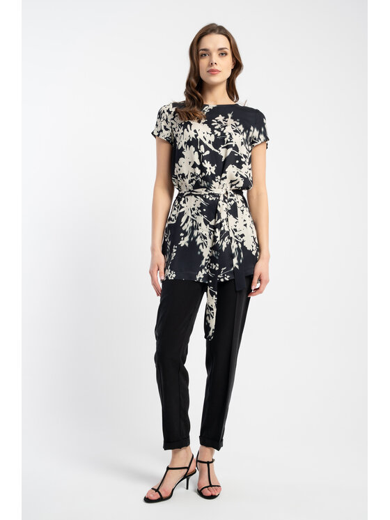 CLICK CLICK Tunika 10-6847 Čierna Relaxed Fit