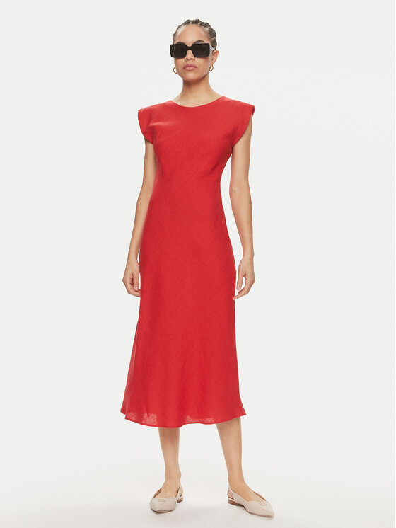 Marella Marella Sukienka letnia Hidalgo 2413221192 Czerwony Regular Fit