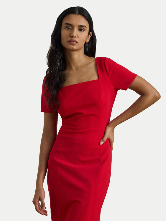 LAUREN RALPH LAUREN LAUREN RALPH LAUREN Koktejlové šaty 253P08759002 Červená Slim Fit
