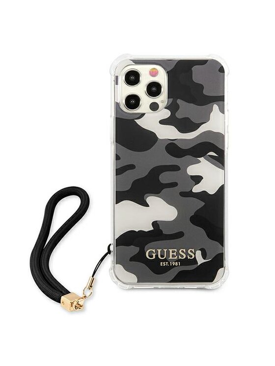 Guess Guess Etui na telefon iPhone 12 Pro Max Czarny