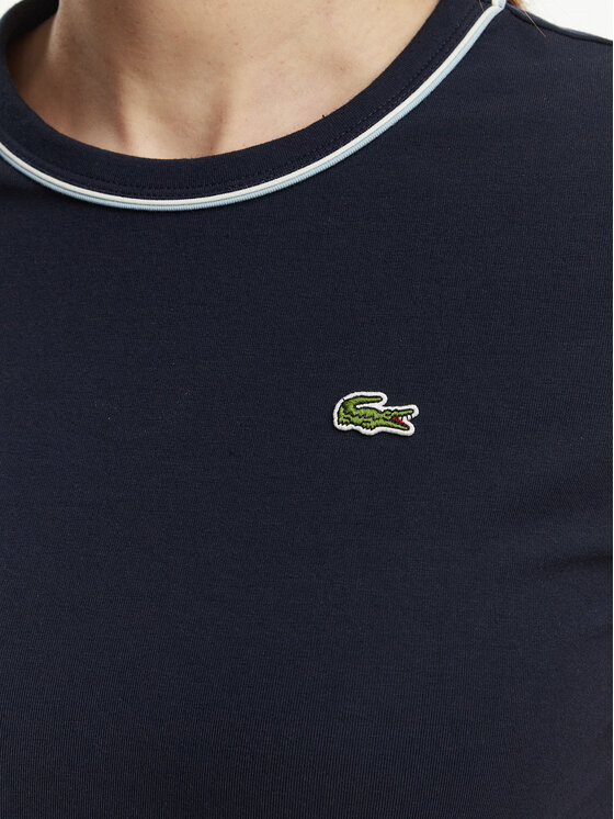 Lacoste Lacoste Футболка TF5289 Cиній Slim Fit