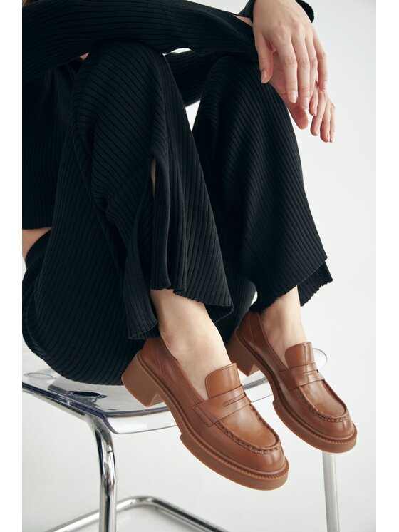 Estro Estro Μοκασίνια ER00113578 Καφέ