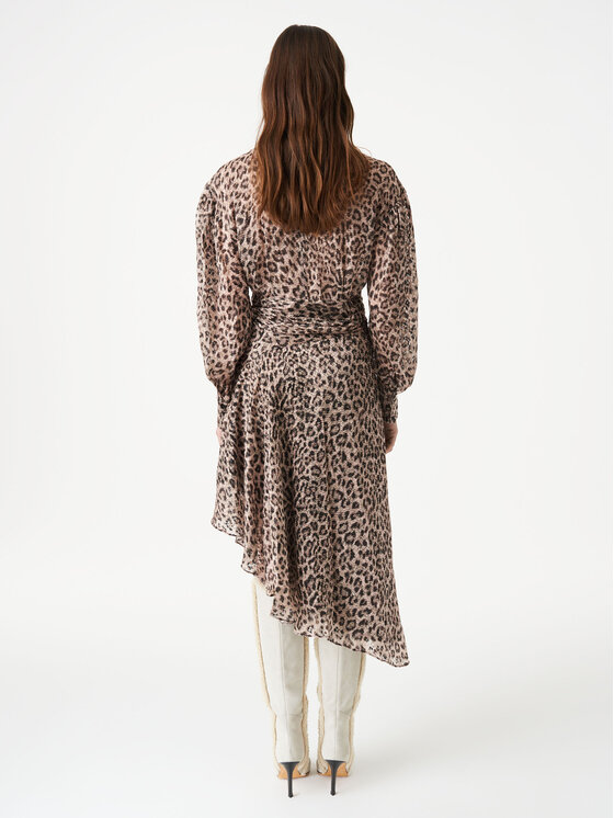 IRO IRO Vestito da giorno Mataori AR544 Marrone Regular Fit