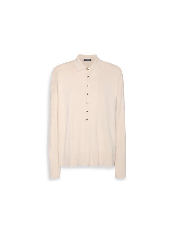 Elena Mirò Elena Mirò Sweter M038Z000799N002 Kremowy Regular Fit