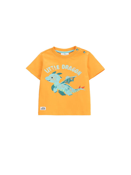Coccodrillo Coccodrillo Tricou WC5143202DBN Portocaliu Regular Fit