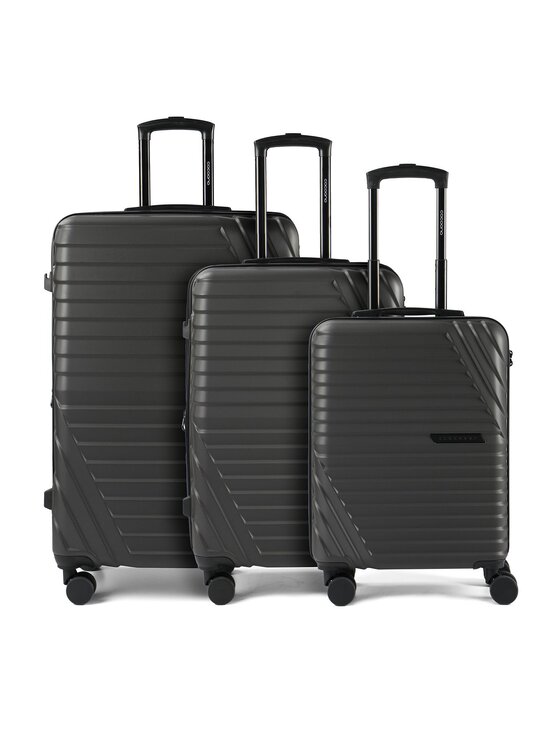 cocoono cocoono Komplet walizek 322988 Czarny