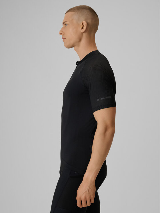 4F 4F Koszulka rowerowa GET LOST FEEL FOUND Czarny Slim Fit