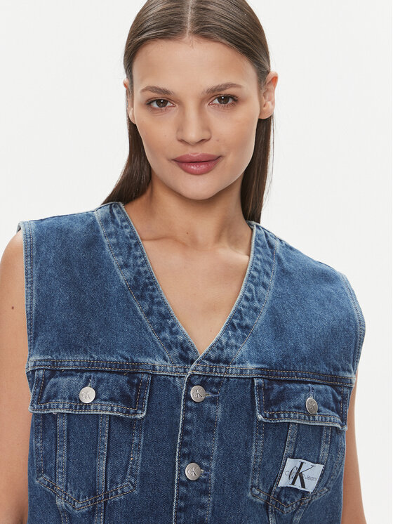 Calvin Klein Jeans Calvin Klein Jeans Weste J20J222471 Blau Regular Fit