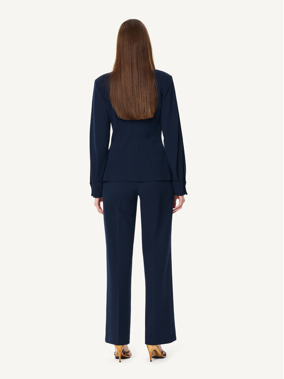 KMX KMX Marynarka 107230012 Granatowy Fitted Fit