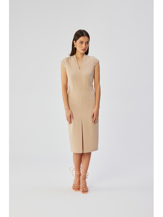 Stylove Stylove Večerní šaty S359 Béžová Comfortable Fit