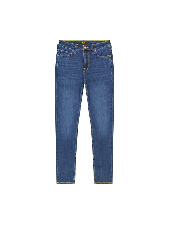 Lee Lee Jeansy SCARLETT HIGH Niebieski Skinny Fit