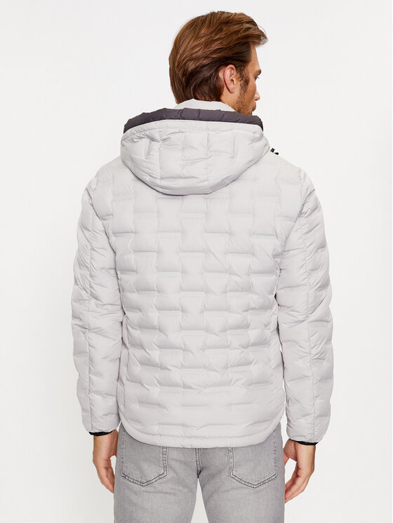 Milestone Milestone Пухено яке Brayden 330341 60390 Сив Regular Fit