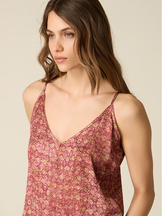 Oltre Oltre Blusa 2080J000860N0Z6 Rosa Regular Fit