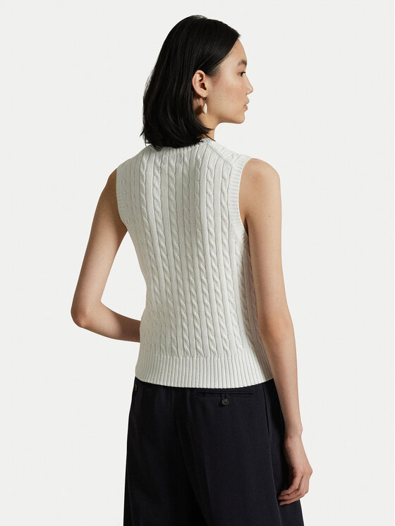 Polo Ralph Lauren Polo Ralph Lauren Telovnik 211971882001 Bela Slim Fit