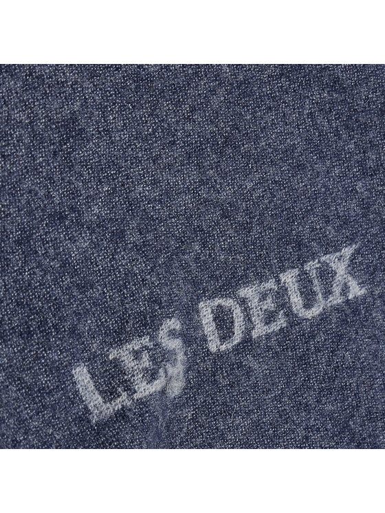 Les Deux Les Deux Šal Intarsia LDM910014 Mornarsko modra
