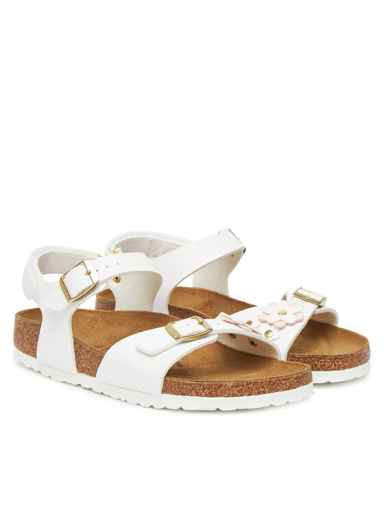 Birkenstock Birkenstock Sandały Rio Flowers As Kids 1029561 D Biały